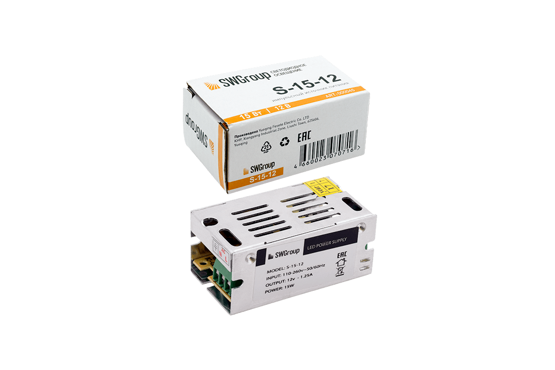 Блок питания сетка 15W IP20 12V