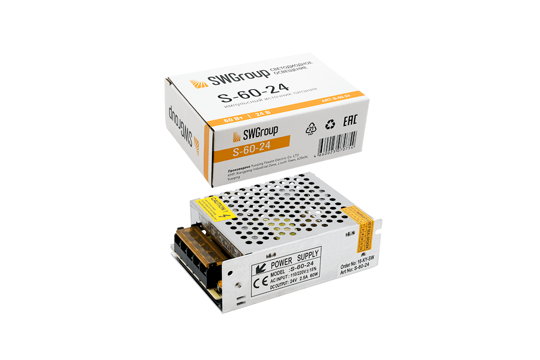 Блок питания сетка 60W IP20 24V
