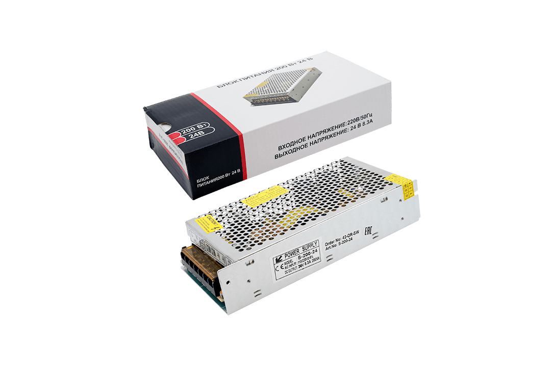 Блок питания сетка 200W IP20 24V