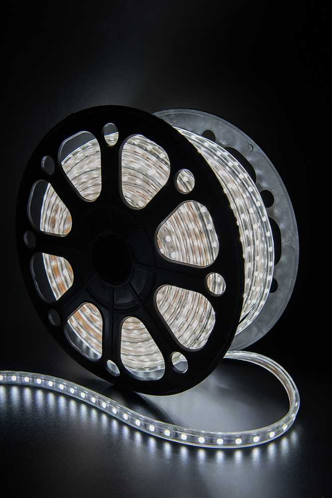 Светодиодная лента SMD5050 60Led/m 14,4W/m IP68 220V (холодный белый) 50m