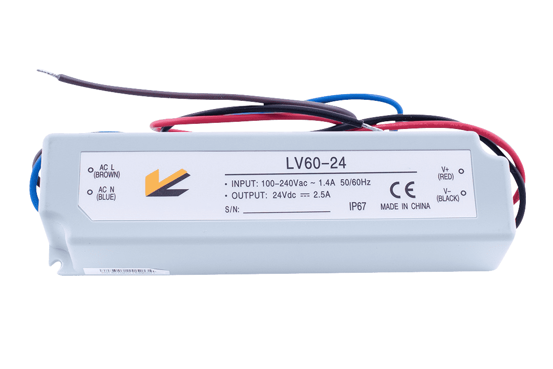 Блок питания компактный (пластик) 60W IP67 24V