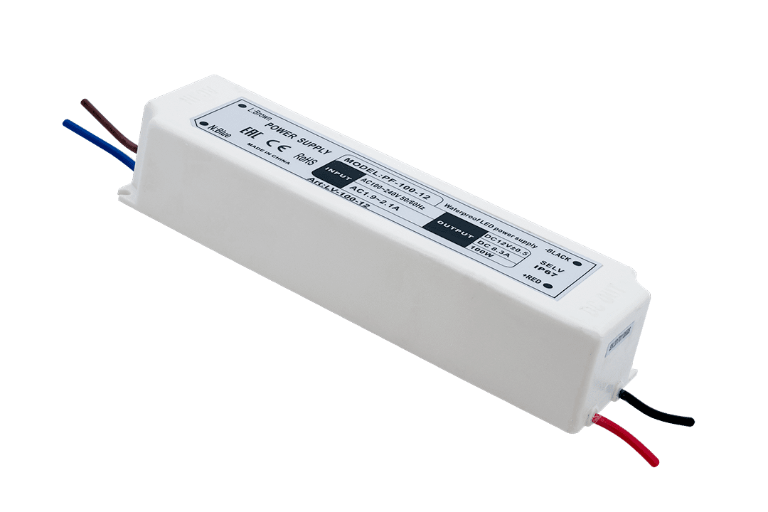 Блок питания компактный (пластик) 100W IP67 12V