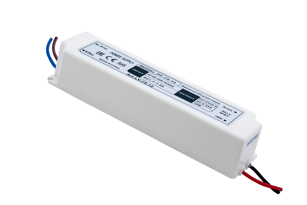 Блок питания компактный (пластик) 75W IP67 12V