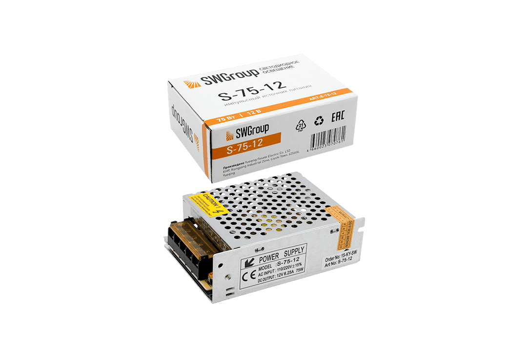 Блок питания сетка 75W IP20 12V