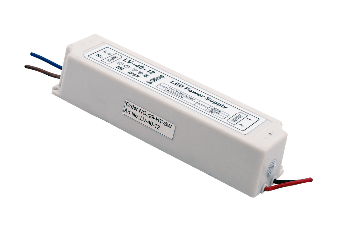 Блок питания компактный (пластик) 40W IP67 12V