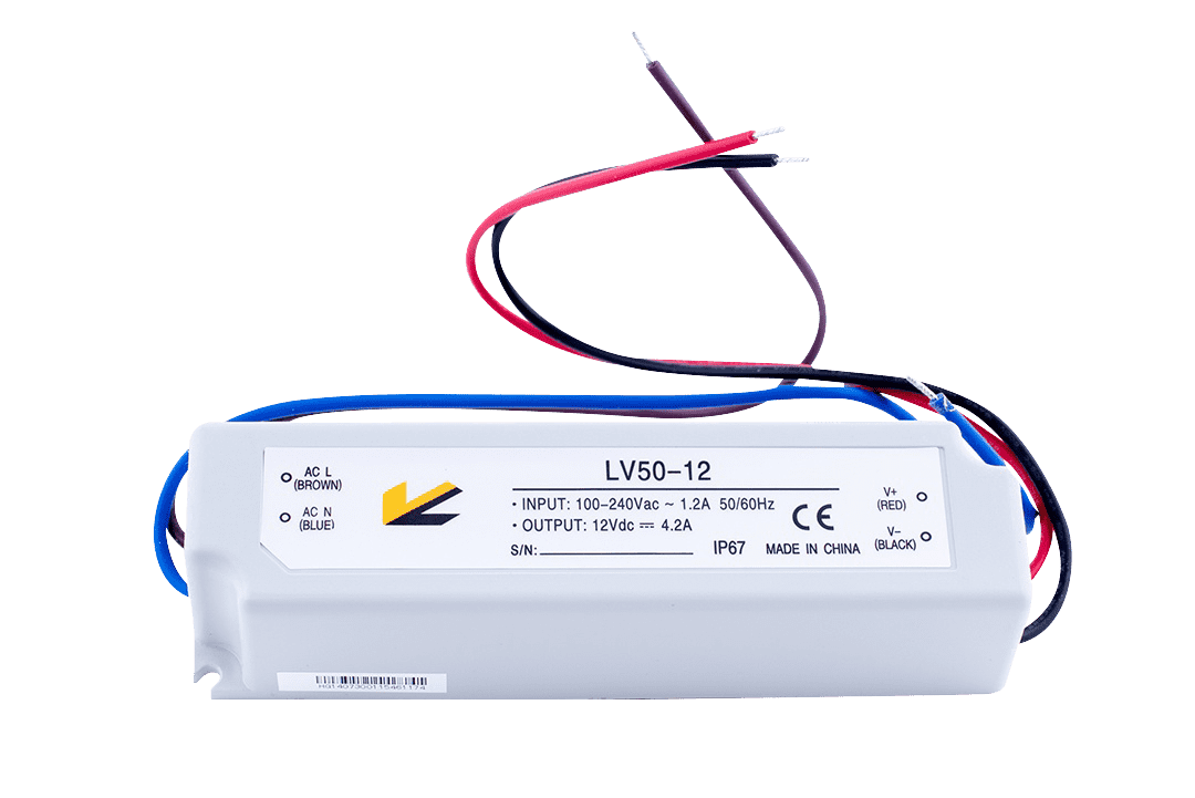 Блок питания компактный (пластик) 50W IP67 12V
