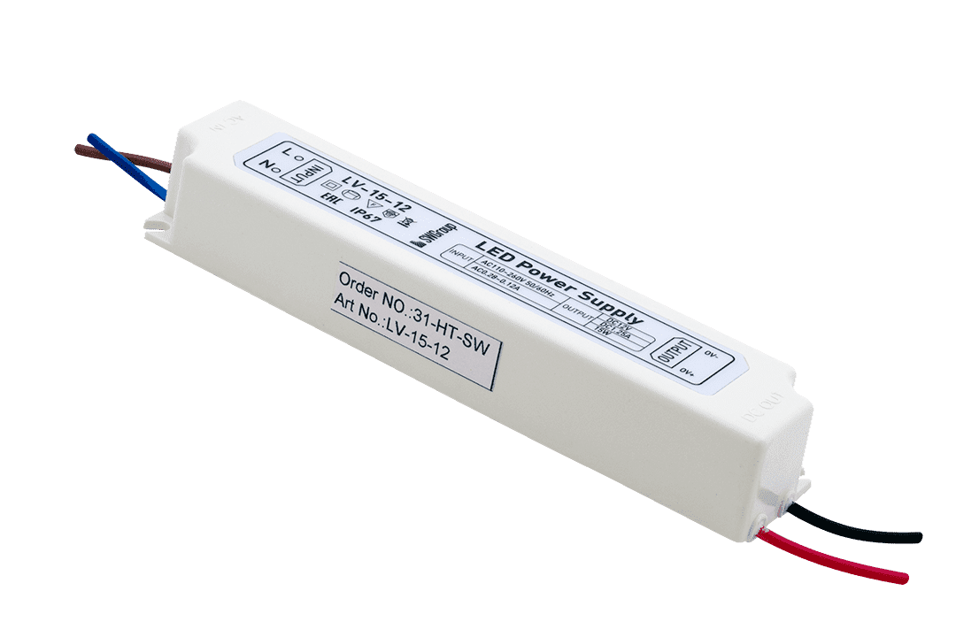 Блок питания компактный (пластик) 15W IP67 12V