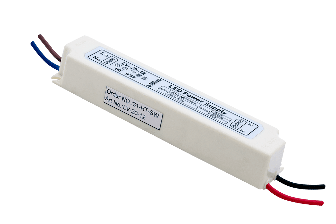 Блок питания компактный (пластик) 20W IP67 12V