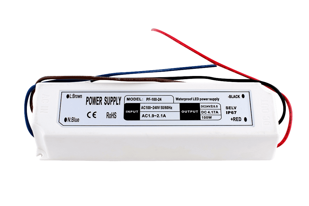 Блок питания компактный (пластик) 100W IP67 24V
