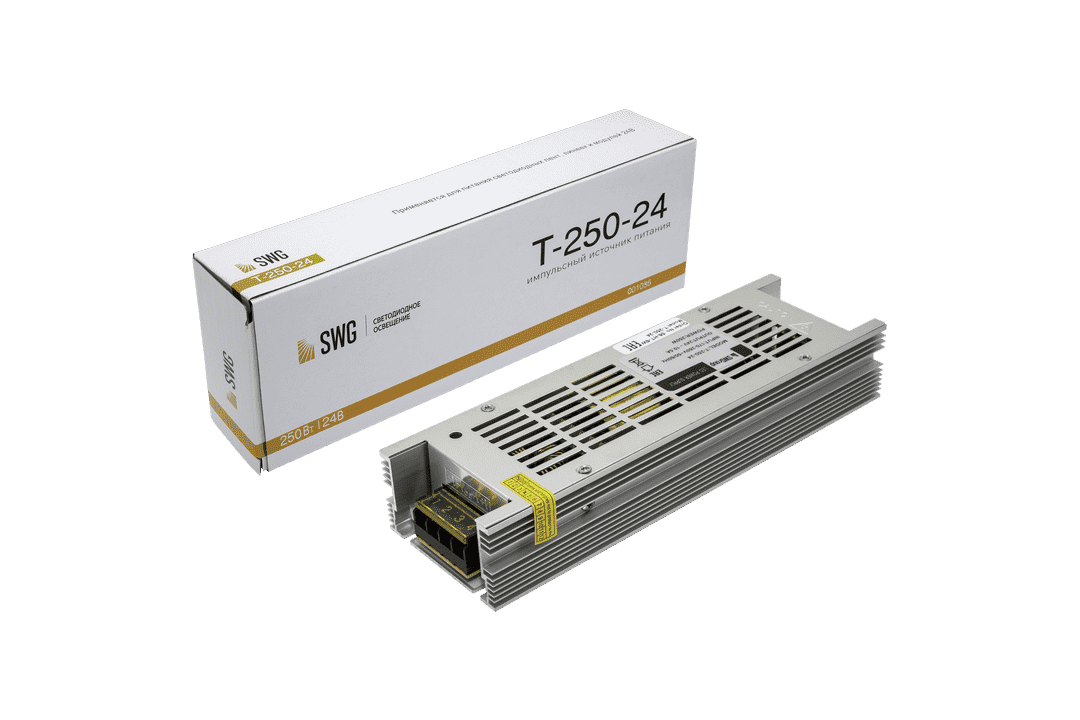 Блок питания компактный (узкий) 250W IP20 24V