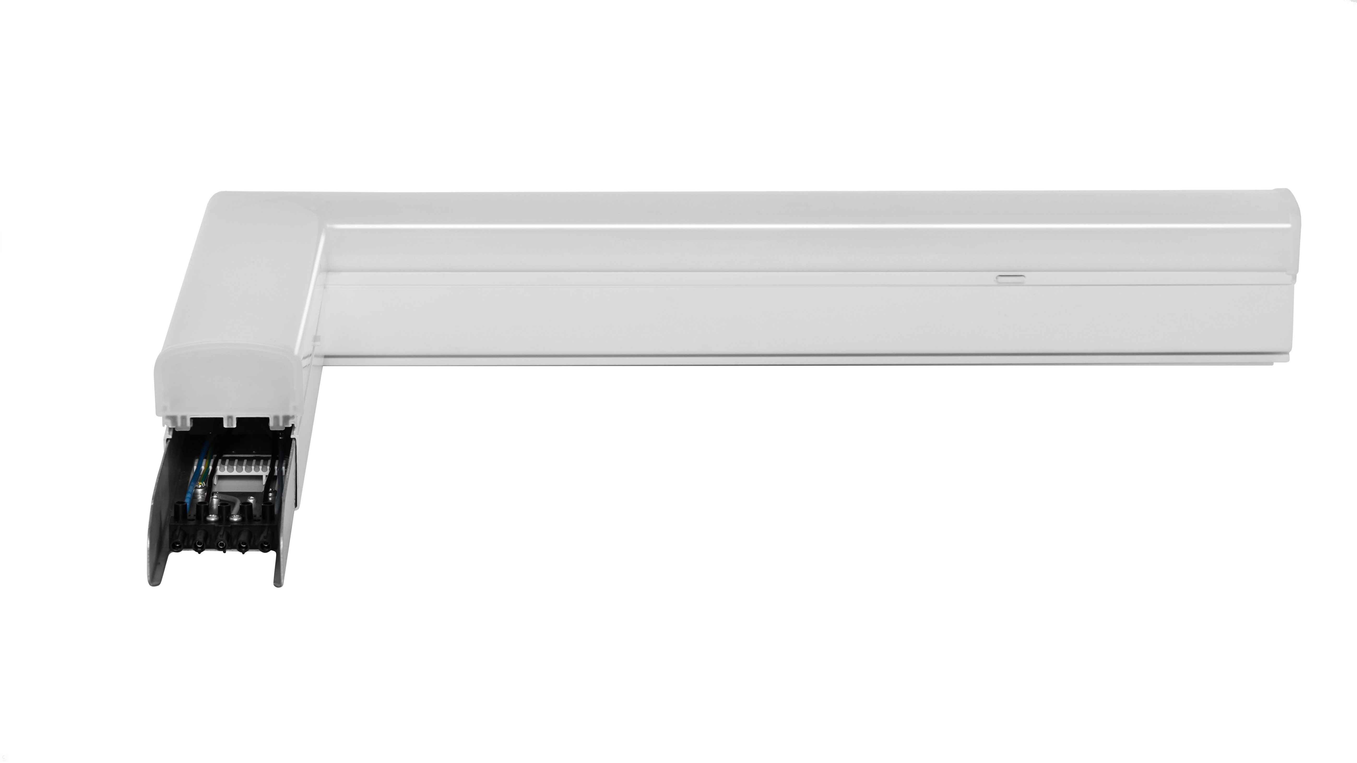 CSVT VOLGA-PL-L 38 575х350х100 CRI80 3000 milky IP40 белый угловой правый со сквозной проводкой