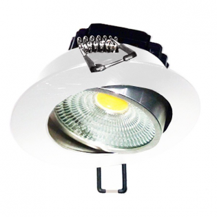 Светодиодный поворотный светильник FL-LED Consta B 7W 2700K 560Lm IP20 круглый, Белый (S409)