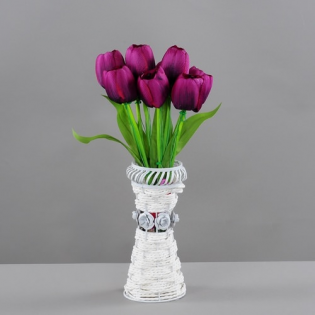 Декоративный цветок ELVAN 209-01-Purple-9 (Тюльпан Сиреневый) + провод 1.2m