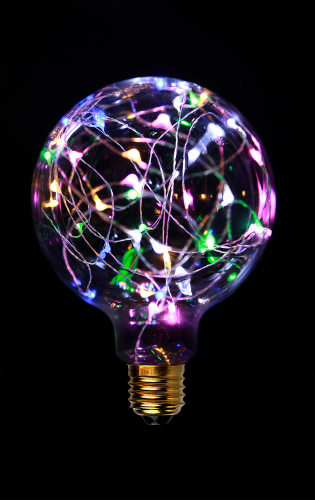 Светодиодная декоративная лампа SUN-LUMEN STARRY RGB G125 40LED 1.5W E27 40LED 150Lm