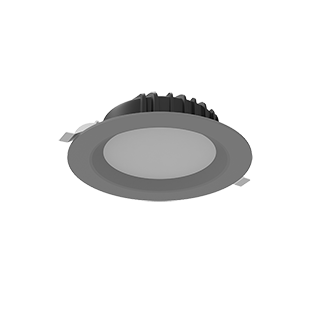 Светильник светодиодный "ВАРТОН" DL-01, 25W 3000K 2300Lm IP54 круглый, серый матовый