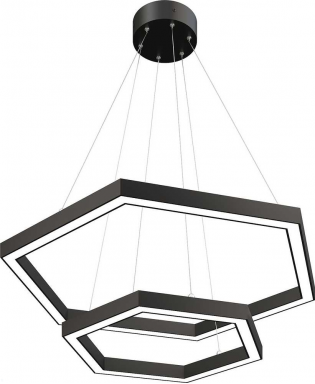 Светильник подвесной  Глоу композиции (Шестиугольники) B65 Сторона фигуры №1:400 Сторона фигуры №2:300 H71 Мощность: 105W
