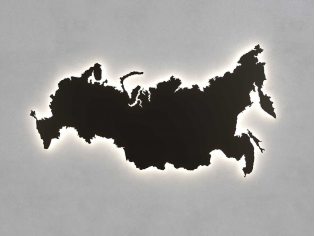 Светильник настенный Настенные перфорации (Карта России) L2000 B40 H1100 Мощность: 66W